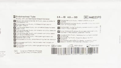 Smiths Medical H4023PS Portex Endotracheal Tube 3.5mm ID x 4.8mm OD (x)